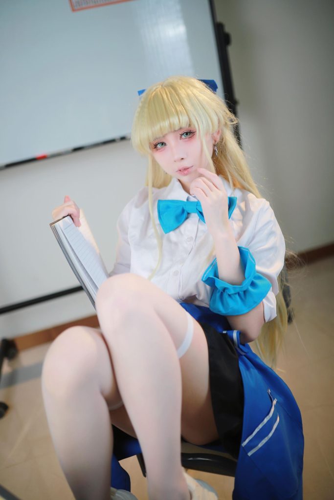 图片[2]-上杉绘黎落 - 蔚蓝档案 飞鸟马时校服 [46P] 高清Cosplay写真集