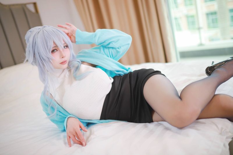 上杉绘黎落 – 深冬雪乃 雪女2.0 [54P] 绝美雪女Cosplay写真-costujun