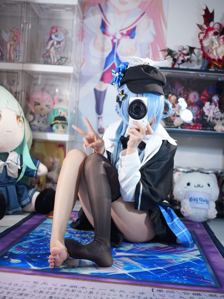图片[2]-白栎Shirly - 魔法少女的魔女审判 橘雪莉 [130P 20V] 蓝发少女的镜头告白