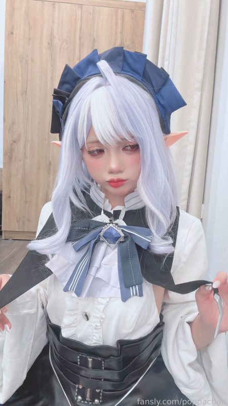 PoppaChan - Vivian [46P] 银发精灵少女的神秘低语-costujun
