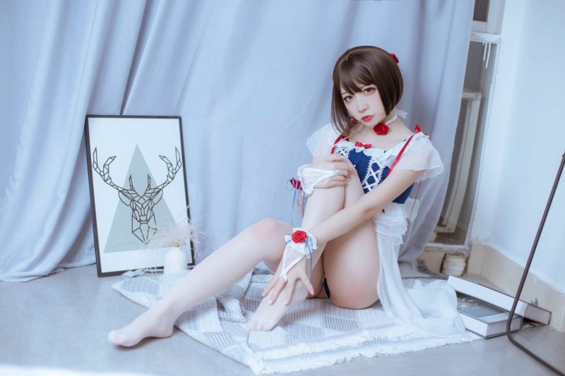 二佐Nisa - 白雪姬 [23P] 蓝白洛丽塔风格室内写真-costujun
