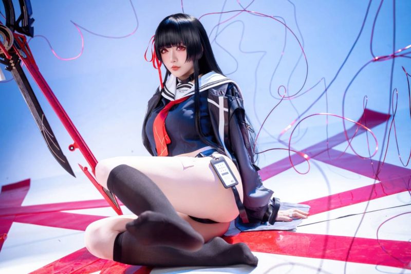 星之迟迟 - 鸣潮 千咲·联动咖啡女仆 [42P]-costujun