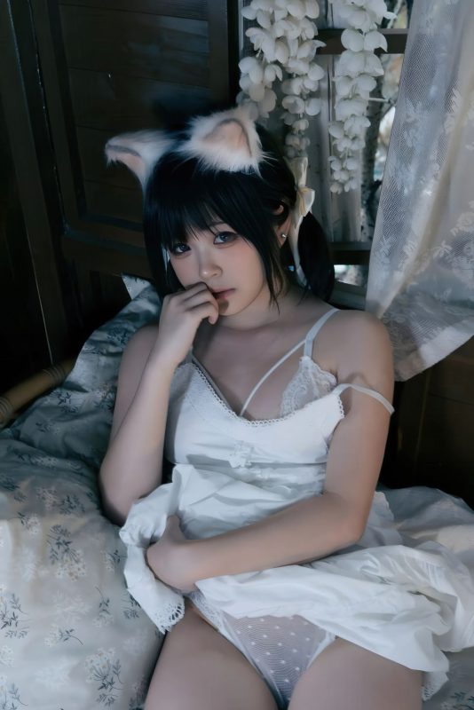 渡久山 - 木屋 [16P] 森系猫耳少女的治愈晨光-costujun