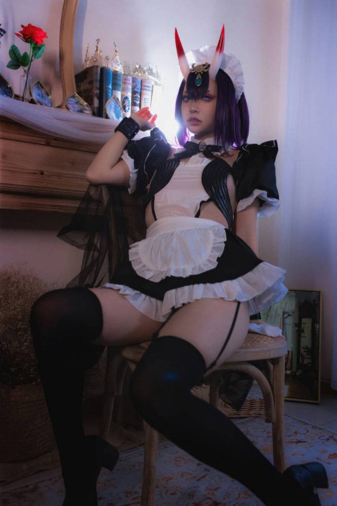 疯猫ss - FGO酒吞童子女仆 [30P] 黑白女仆装风格