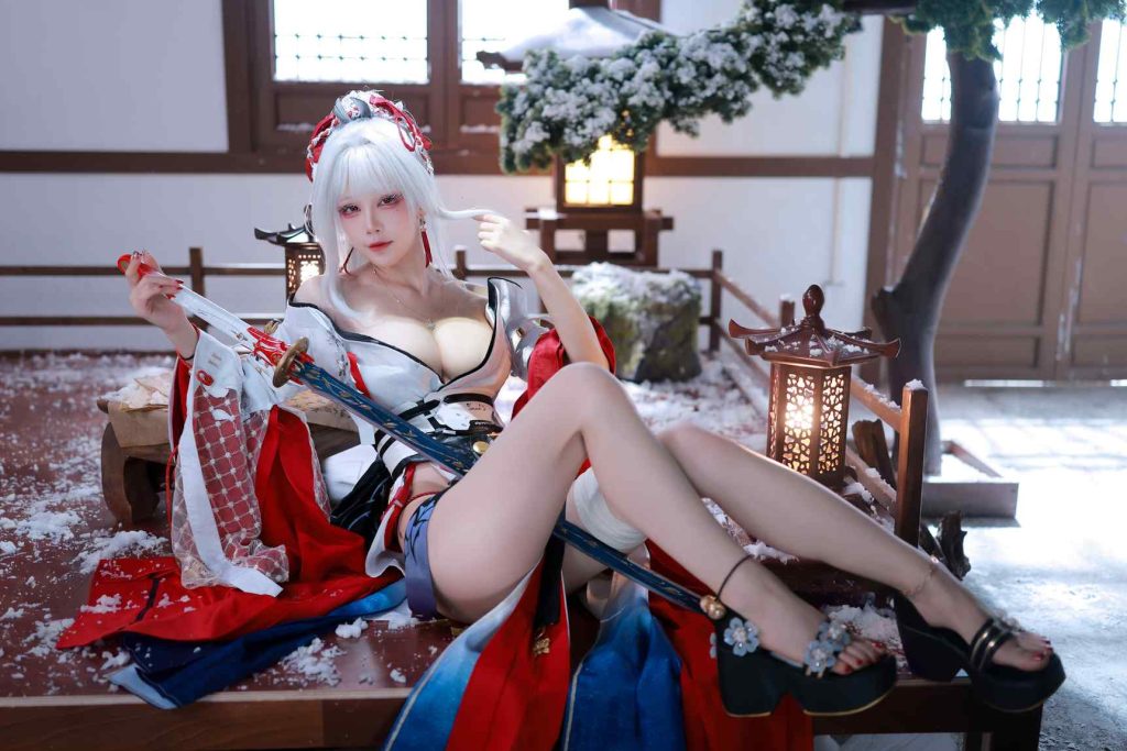 水淼Aqua 鸣潮 绯雪 [51P] 高清Cosplay写真下载