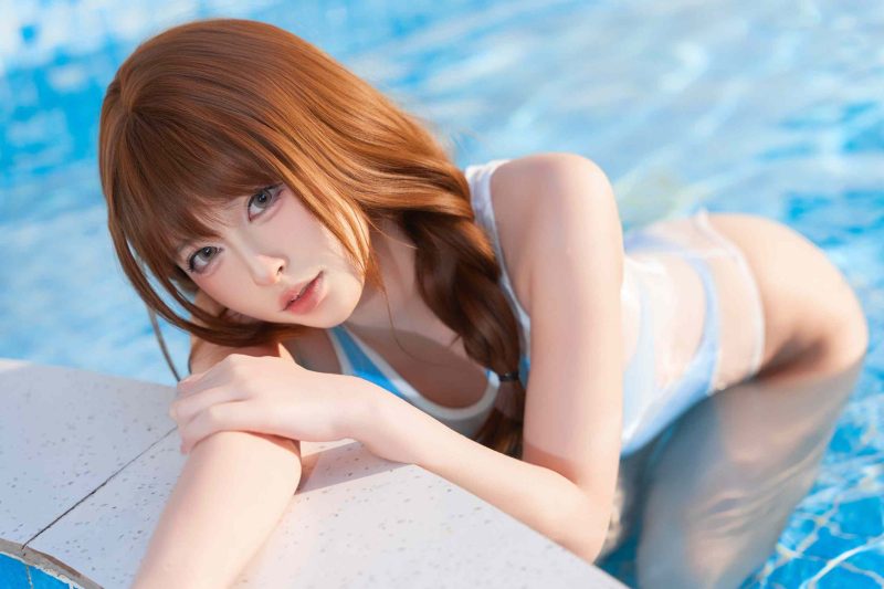 清水由乃薄荷日光泳池写真合集 - 夏日清透氛围高清图包[72P]-costujun