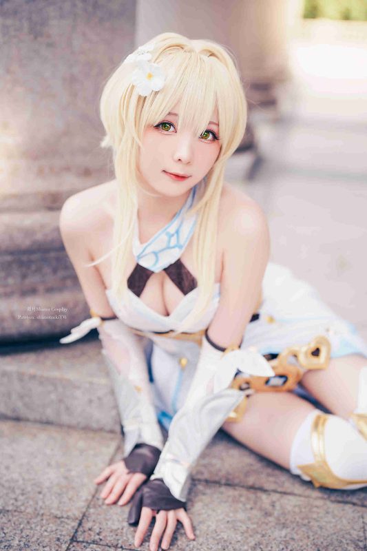 霜月shimo双风格写真：原神荧高还原cosplay+原创女仆私房-costujun
